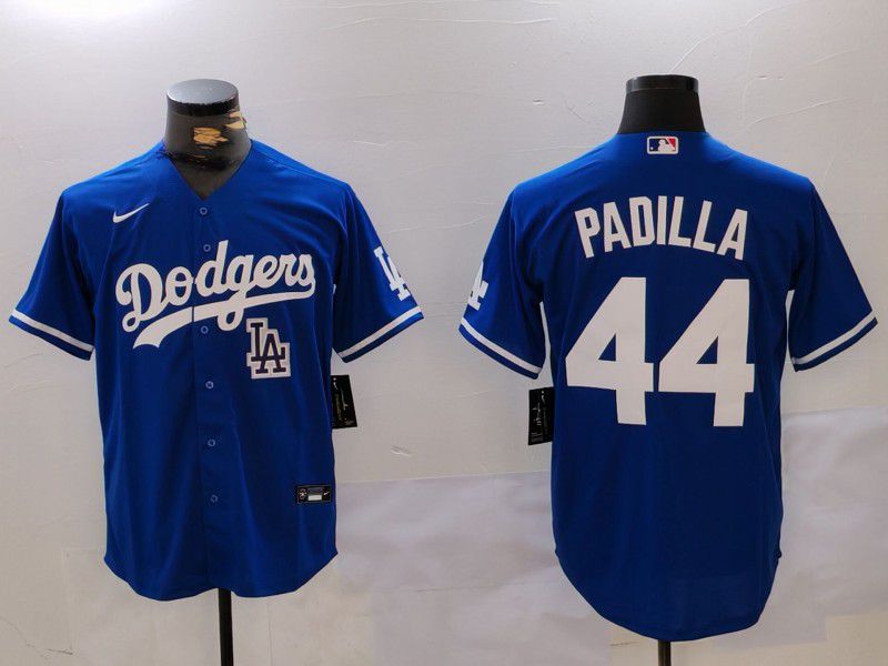 Men Los Angeles Dodgers #44 Padilla Blue Game 2024 Nike MLB Jersey style 1